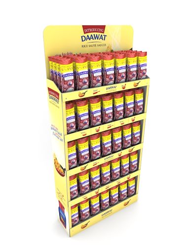 foldie fsu Product shelves Stands Flat Pack Modular Pop shelves That Cut Down Cost By 50