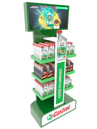 Star free standing unit High End gondolas plastic (Acrylic) gondola Stand