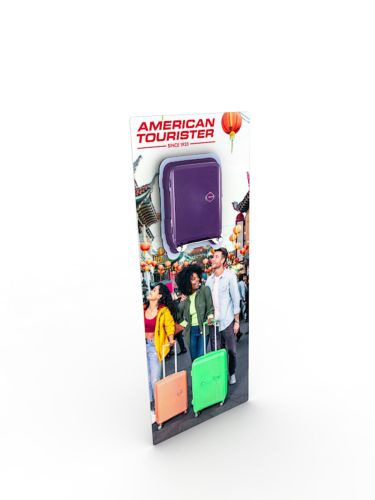 Instant standee 3-D Promotional shelves Flat Pack Modular Pop shelves That Cut Down Cost By 50