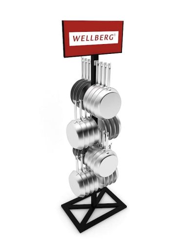 360 Hang free standing unit Product gondola Stands plastic (Acrylic) gondola Stand
