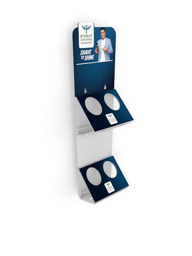 Delta parasite - 2 shelf Product rack Stands Marketing Pos Stands