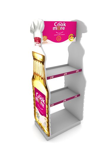 Bottle floor standing product display High End displays Bespoke Retail displays