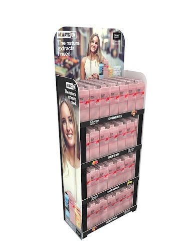 CRAZYlite free standing unit Product gondola Stands Eco Friendly gondolas