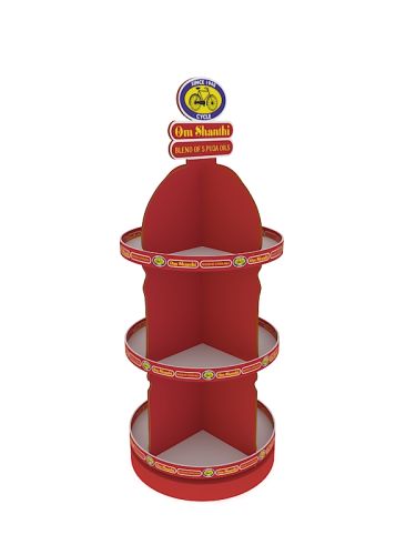 Round floor standing unit Digital Signage High End displays Digital Signage