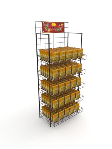 Metal modular fsu Product shelves Stands Flat Pack Modular Pop shelves That Cut Down Cost By 50