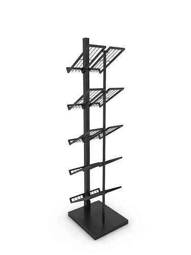 Pinion free standing unit Product gondola Stands plastic (Acrylic) gondola Stand