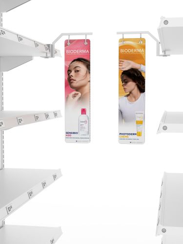 Bay breaker Retail Shelf graphics plastic (Acrylic) gondola Stand