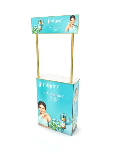 Foldie PromoTable High Gloss and Edge Cover Edge Cover fixture(s)s Store Design Ideas