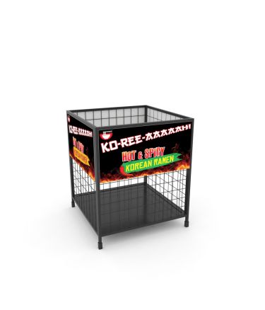 Metal Dumpbin Visual Merchandising Tips Product gondola Stands Visual Merchandising Tips