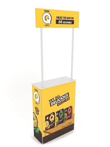 foldie PromoTable Maximizing Retail Success With Effective Promo Table And Standee Flex gondolas Promotional shelf Maximizing Retail Success With Effective Promo Table And Standee Flex shelfs