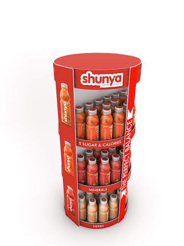 CRAZYlite floor standing product display Round Product display Stands Metal Rack ManufaCounter Top unitrer