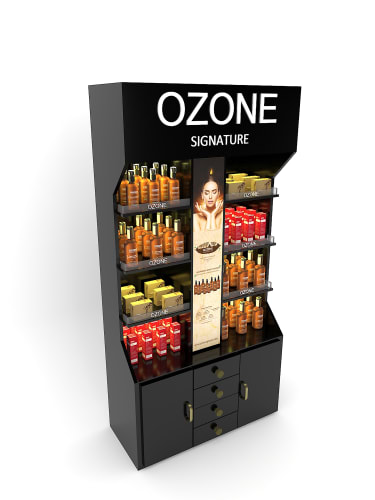 Titan shelf Product shelf Stands Maximizing Retail Success With Effective Promo Table And Standee Flex shelfs