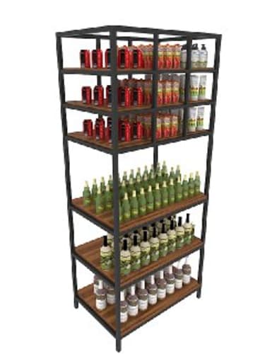 Fiona Backwall Retail Store Racks Maximizing Retail Success With Effective Promo Table And Standee Flex shelfs