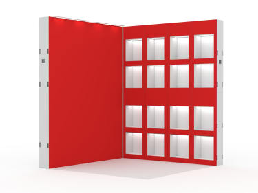 Disposable Blockfit Stall Exhibition stall Collapsible Pos racks