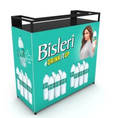 Metal Promo Table  Promotional shelves Promotional shelves Stands