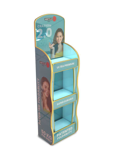 CRAZYlite ctu 2.0 Collapsible Pos gondolas Edge Cover racks Collapsible Pos racks