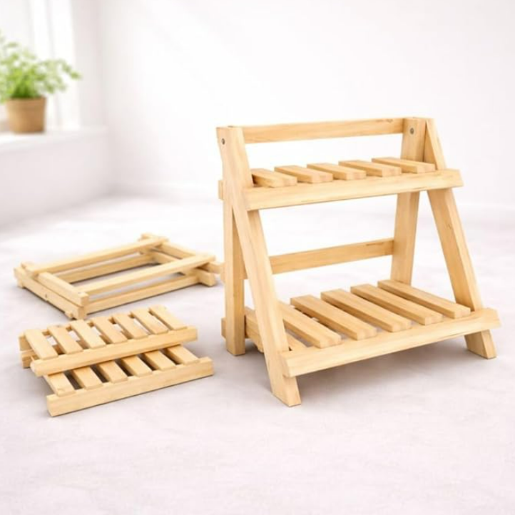 Wooden Shelf Rack
