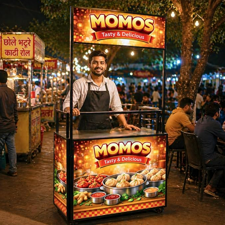 Branded Food Cart (3X1.5Ft)