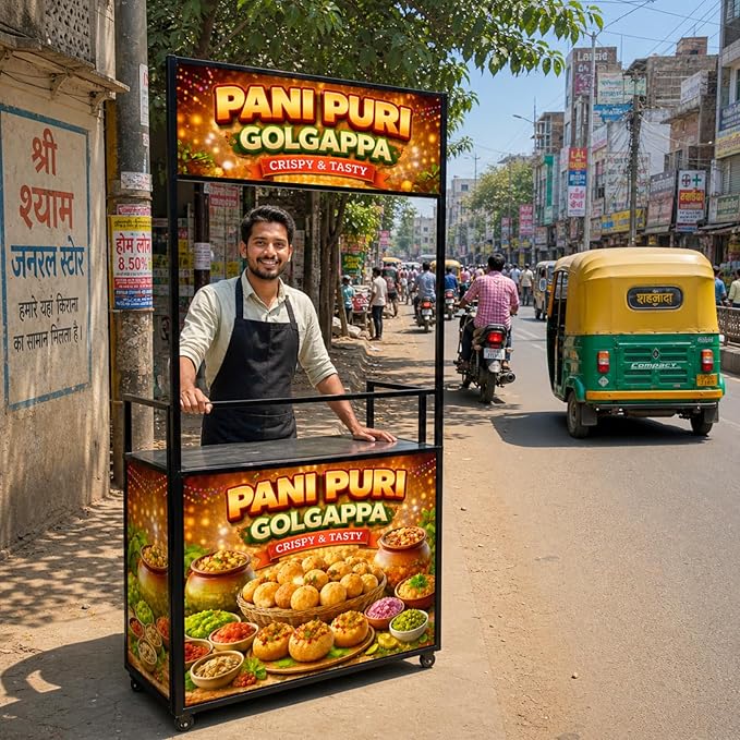 Branded Food Cart (3X1.5Ft)