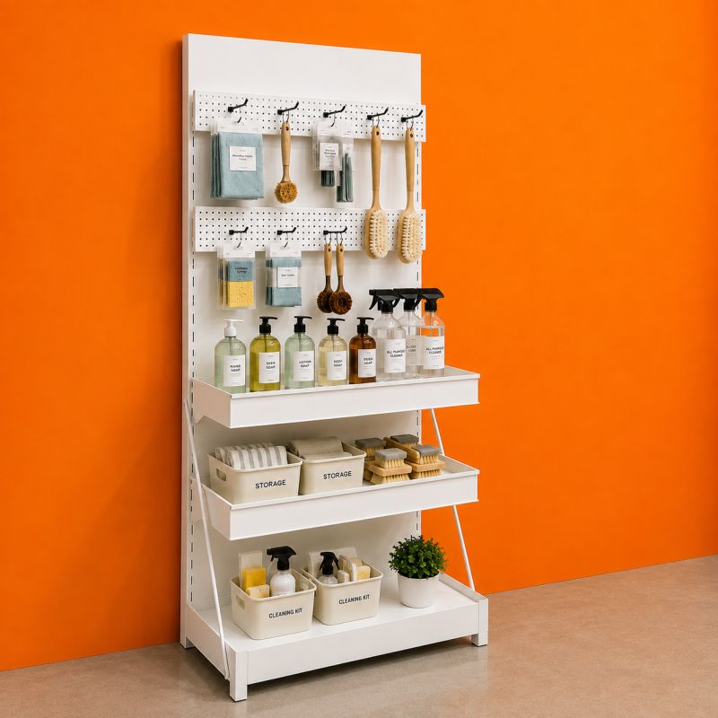 Fast Rack 2 Shelves 2 Hook Panels 5X2 Ft