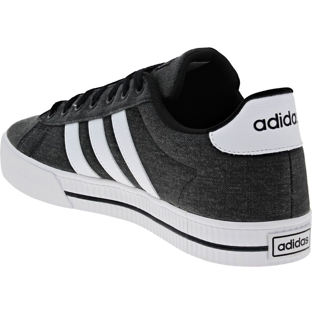 Adidas Daily 3 Lifestyle Shoes - Mens Black White Back View