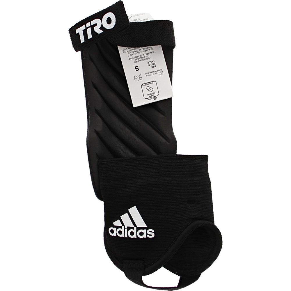 Adidas Tiro Match Shin Guards White Black View 2