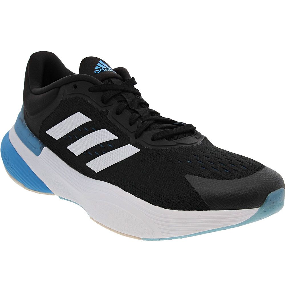 Adidas Response Super 3 Running Shoes - Mens Black White Blue