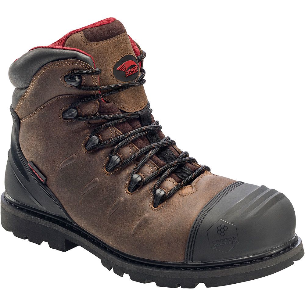 Avenger Work Boots 7546 Composite Toe Work Boots - Mens Brown