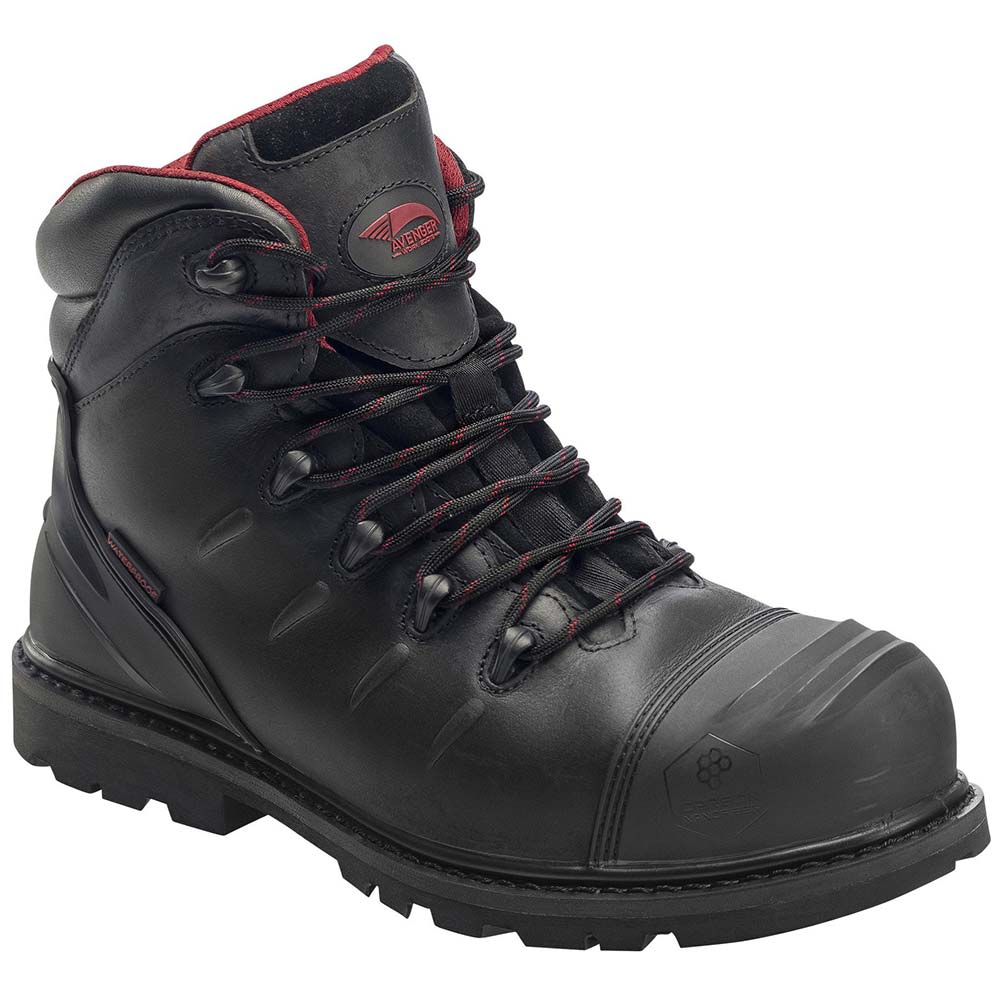 Avenger Work Boots 7547 Composite Toe Work Boots - Mens Black