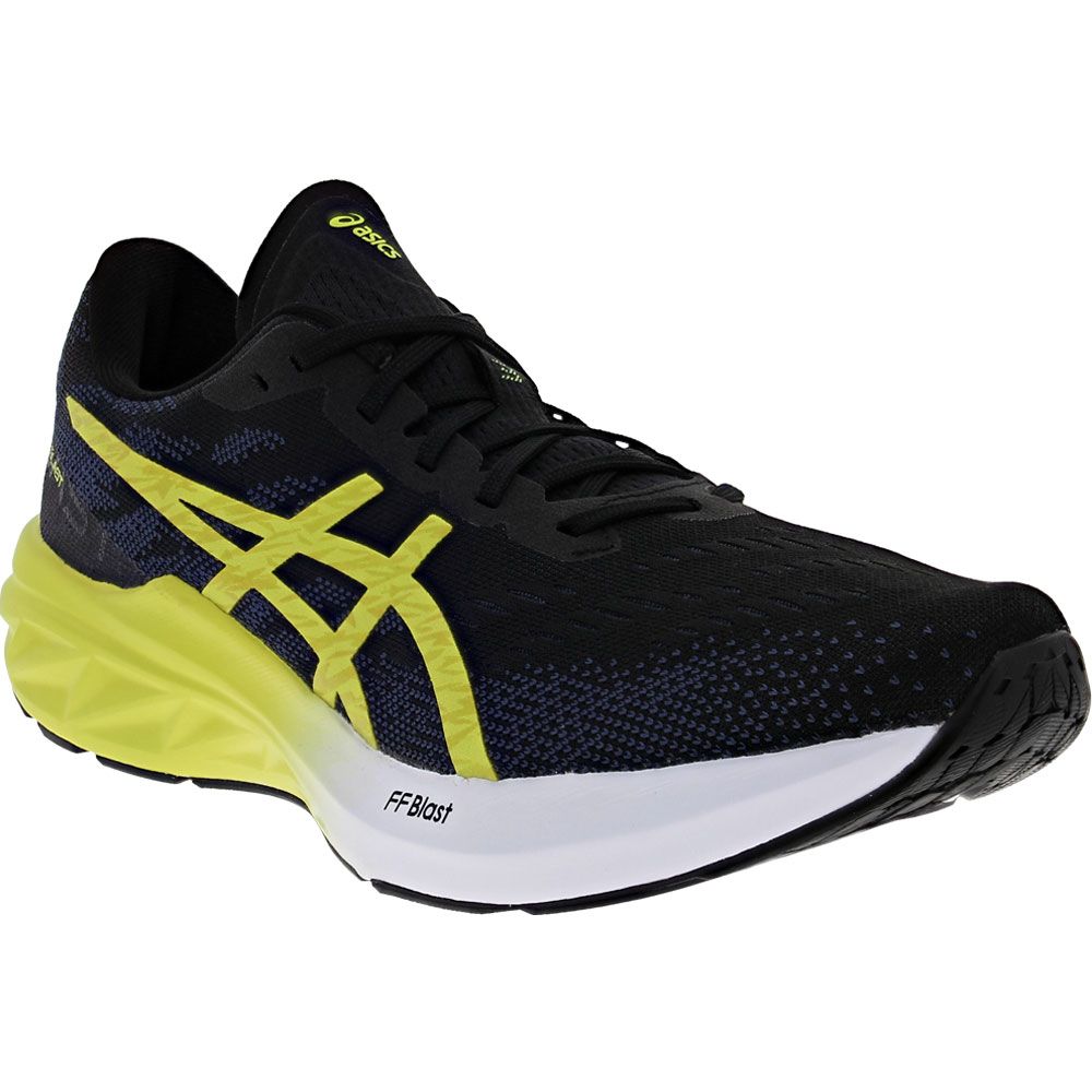 ASICS Dynablast 3 Running Shoes - Mens Black Lime Zest