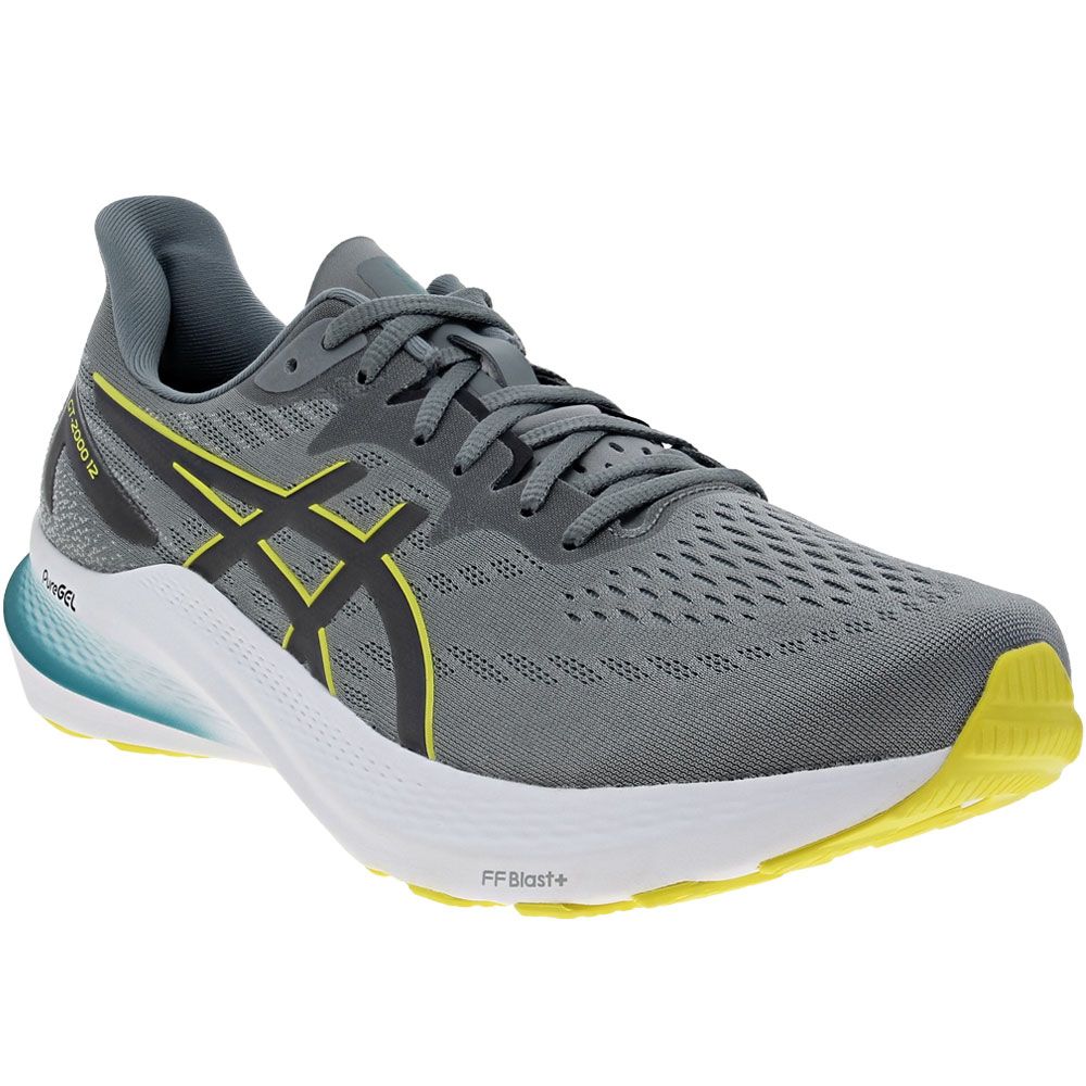 ASICS Gt 2000 12 Running Shoes - Mens Sheet Rock Bright Yellow