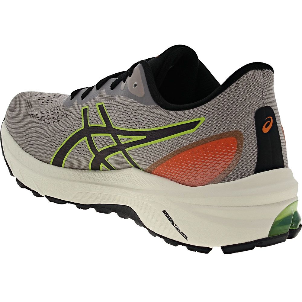 ASICS Gt 1000 12 Nature Running Shoes - Mens Nature Bathing Neon Lime Back View