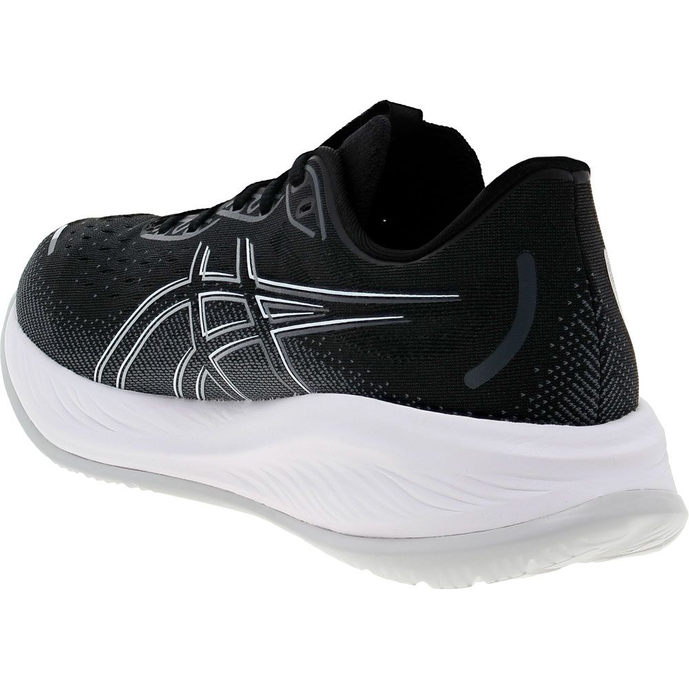 ASICS Gel Cumulus 26 Running Shoes - Mens Black Concrete Back View