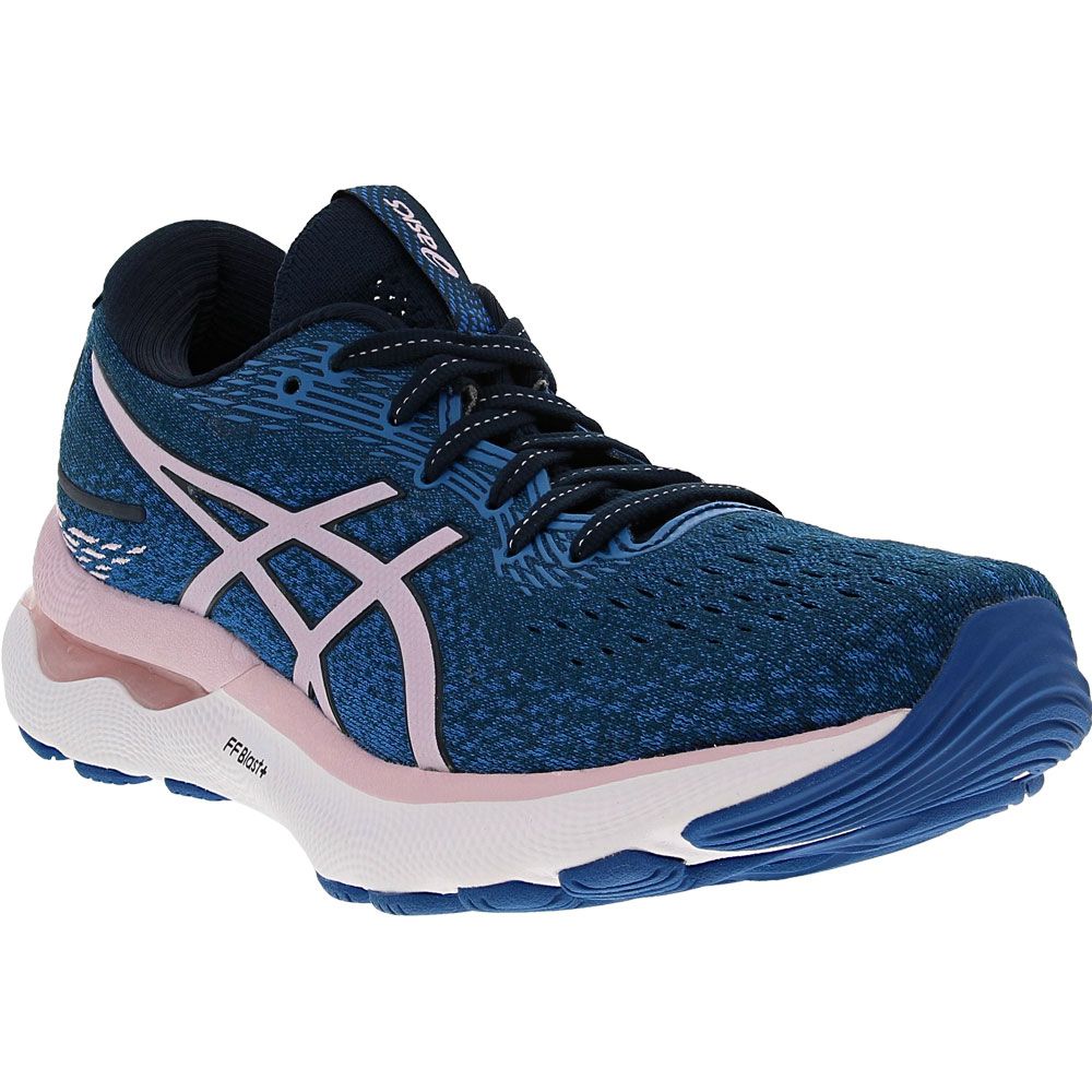 ASICS Gel Nimbus 24 Running Shoes - Womens French Blue Rose