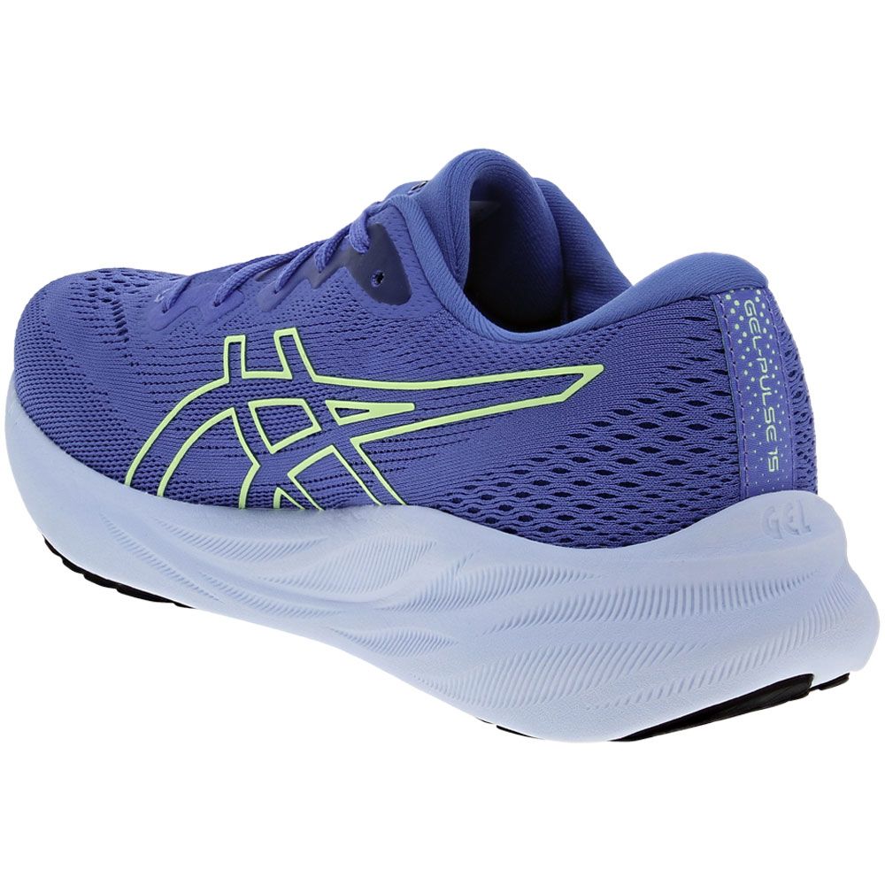 ASICS Gel Pulse 15 Running Shoes - Womens Sapphire Illuminate Yellow Back View