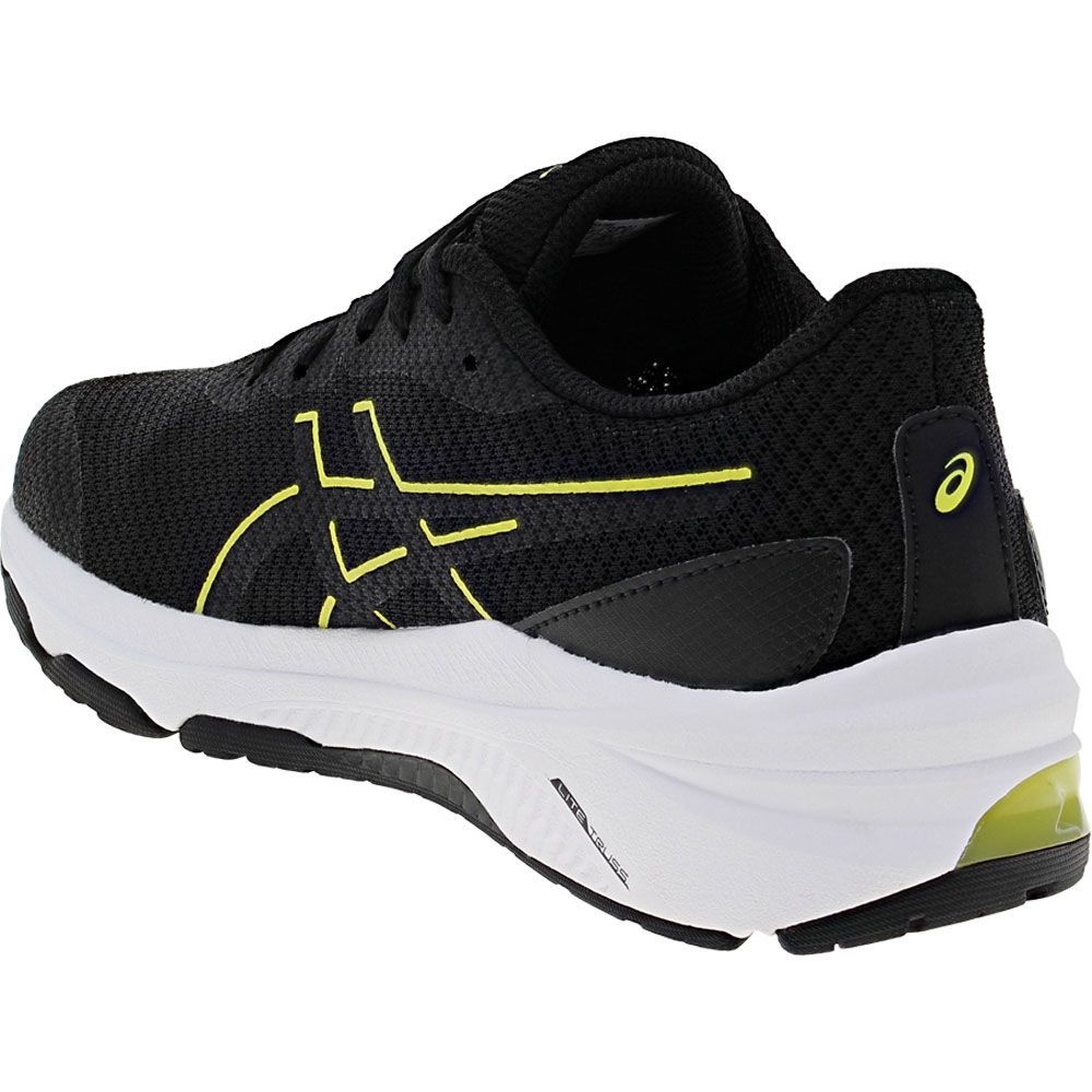 ASICS Gt 1000 12 Gs Running - Boys | Girls Black Bright Yellow Back View