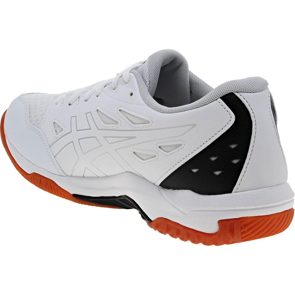 ASICS Gel Rocket 11 Volleyball Shoes - Mens White Pure Silver Back View