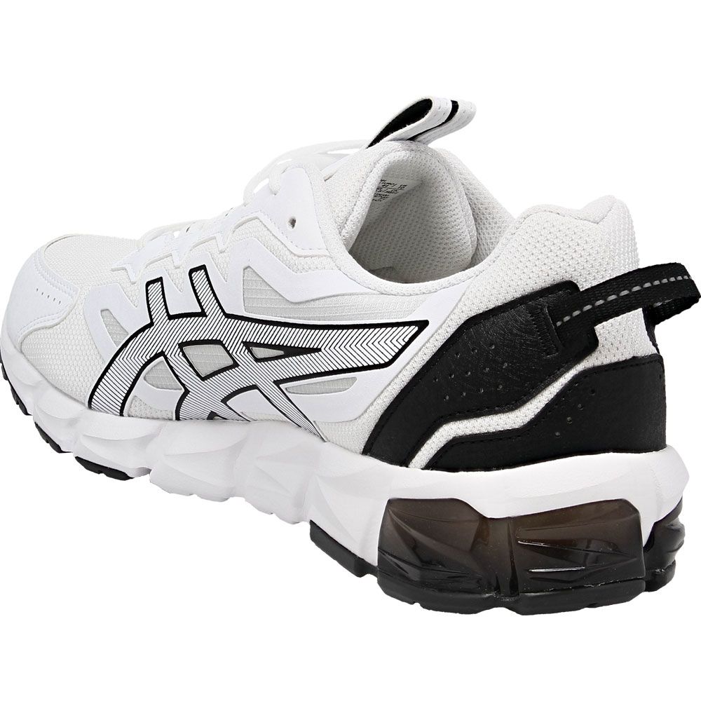 ASICS Gel Quantum 90 3 Sport Running Shoes - Mens White Black Back View