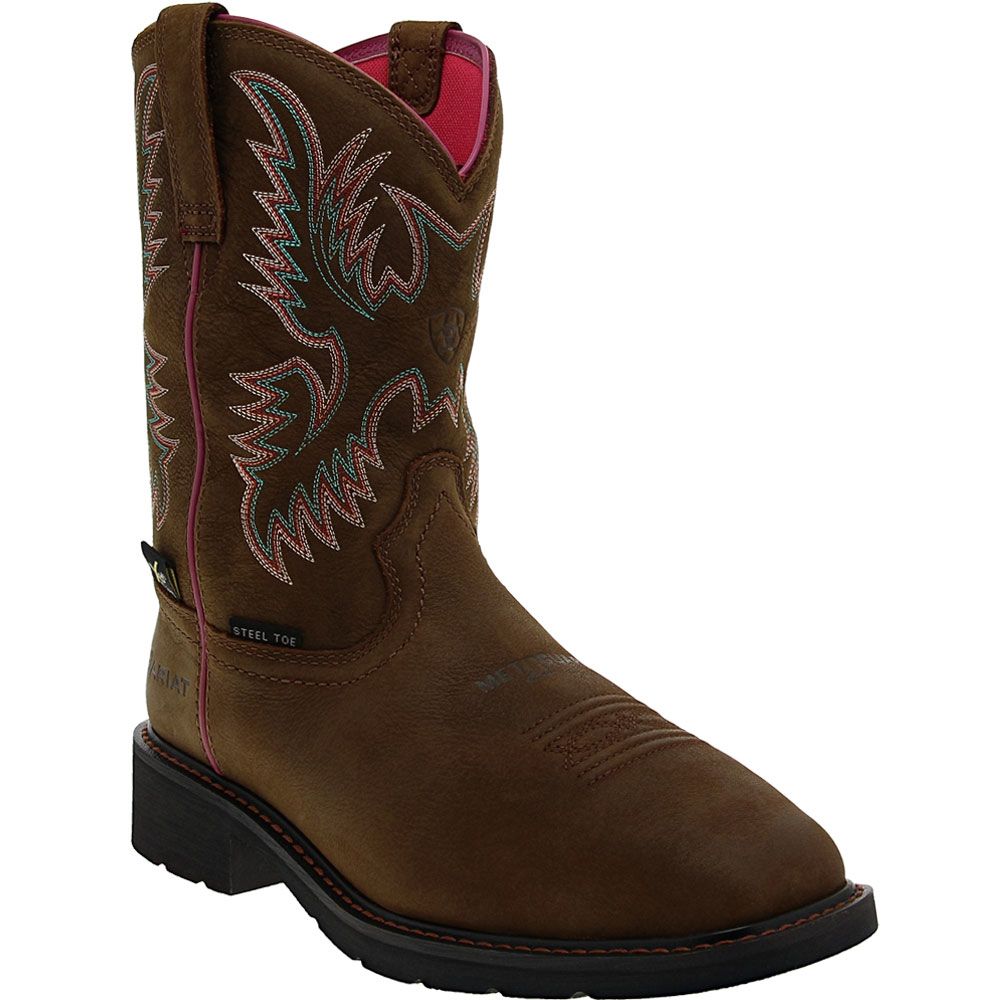 Ariat Krista Met Guard Safety Toe Work Boots - Womens Brown