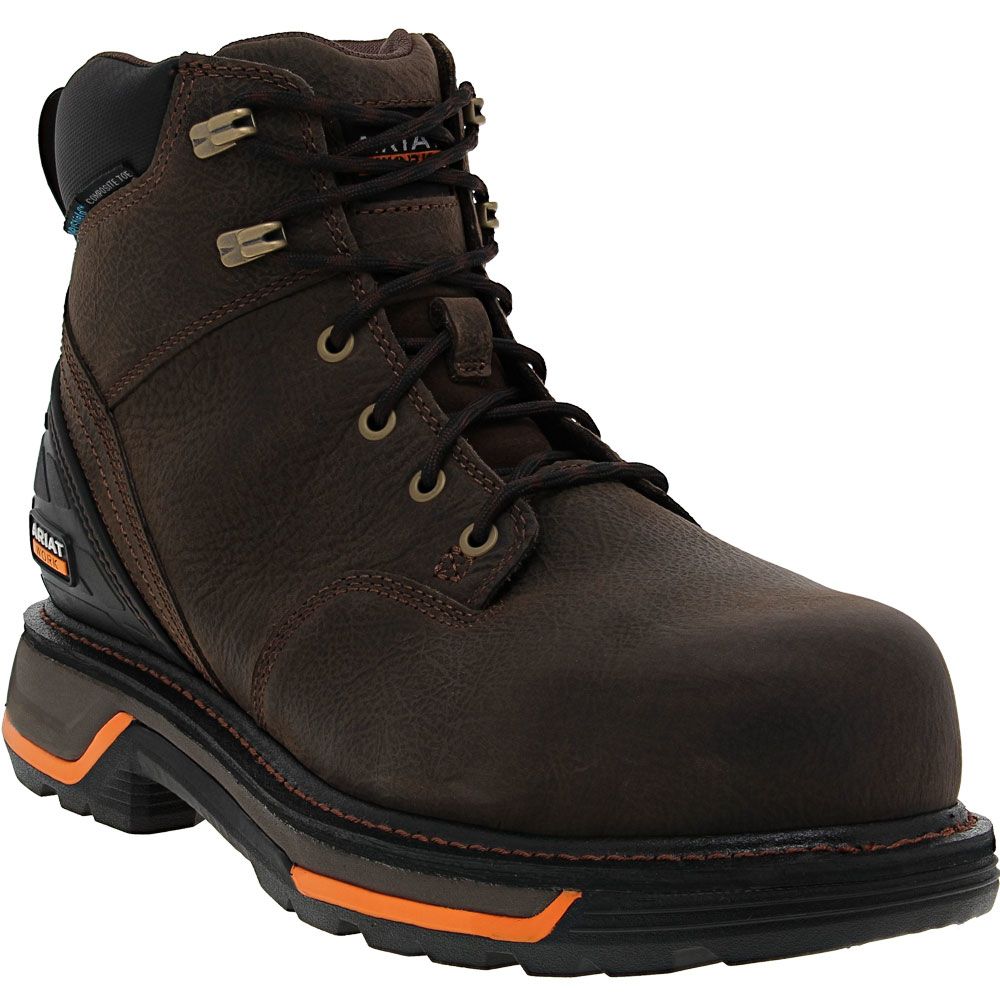 Ariat Big Rig Composite Toe Work Boots - Mens Brown