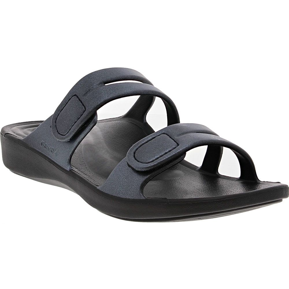 Aetrex Janey Sport Slide Womens Water Sandals Pewter