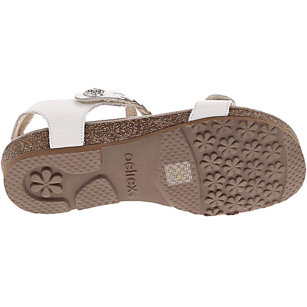 Aetrex Jillian Sandals - Womens White Sole View