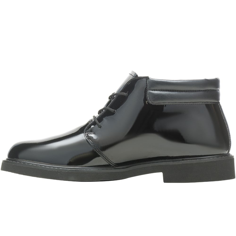 Bates Sentinel Chukka High Gloss Boots - Mens Black Glossy Back View