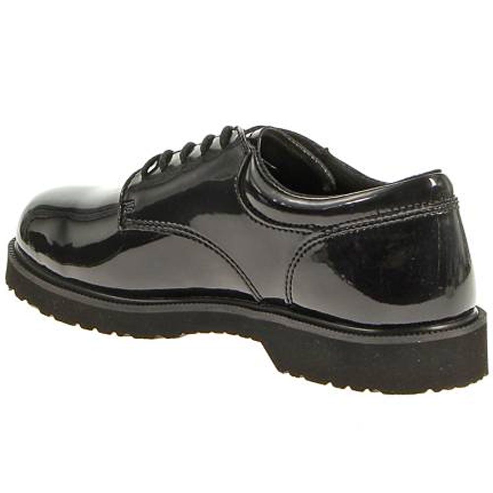 Bates High Gloss Duty Ox Non-Safety Toe Work Shoes - Mens Black Back View