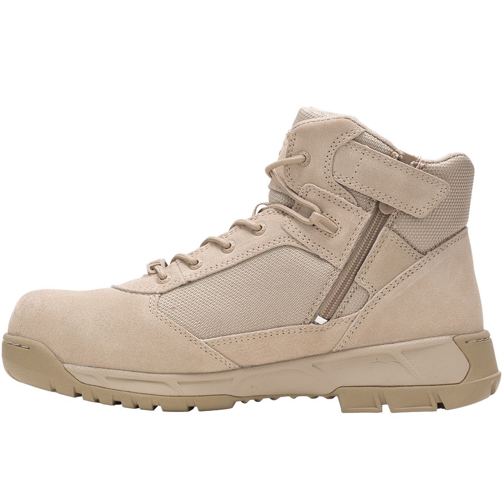 Bates Tactical Sport 2 Mid Zip Composite Toe Work Boots - Mens Desert Sand Back View