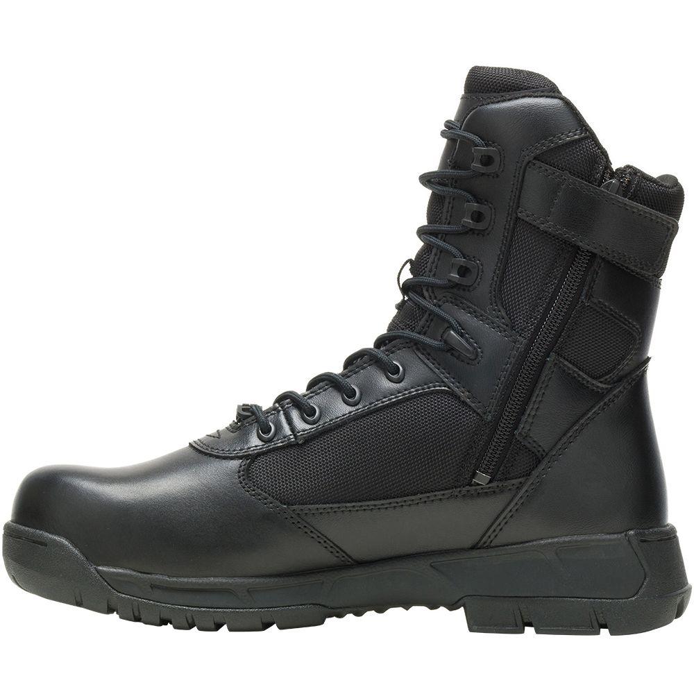 Bates Tactical Sport 2 Tall Zip Dryguard Composite Toe Work Boots - Mens Black Back View