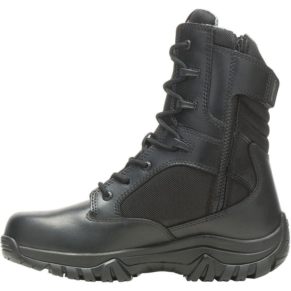 Bates GX X2 Tall Zip DryGuard Non-Safety Toe Work Boots - Womens Black Back View