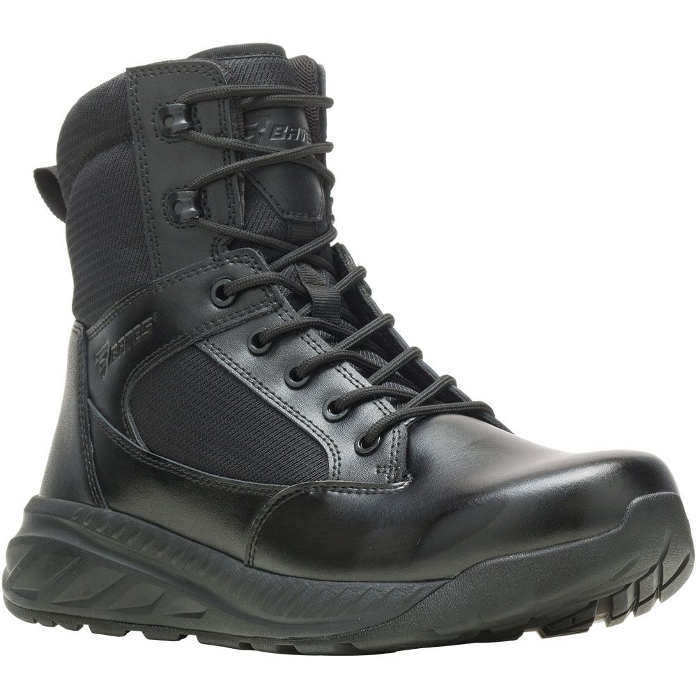 Bates Opspeed Tall Side Zip Non-Safety Toe Work Boots - Mens Black