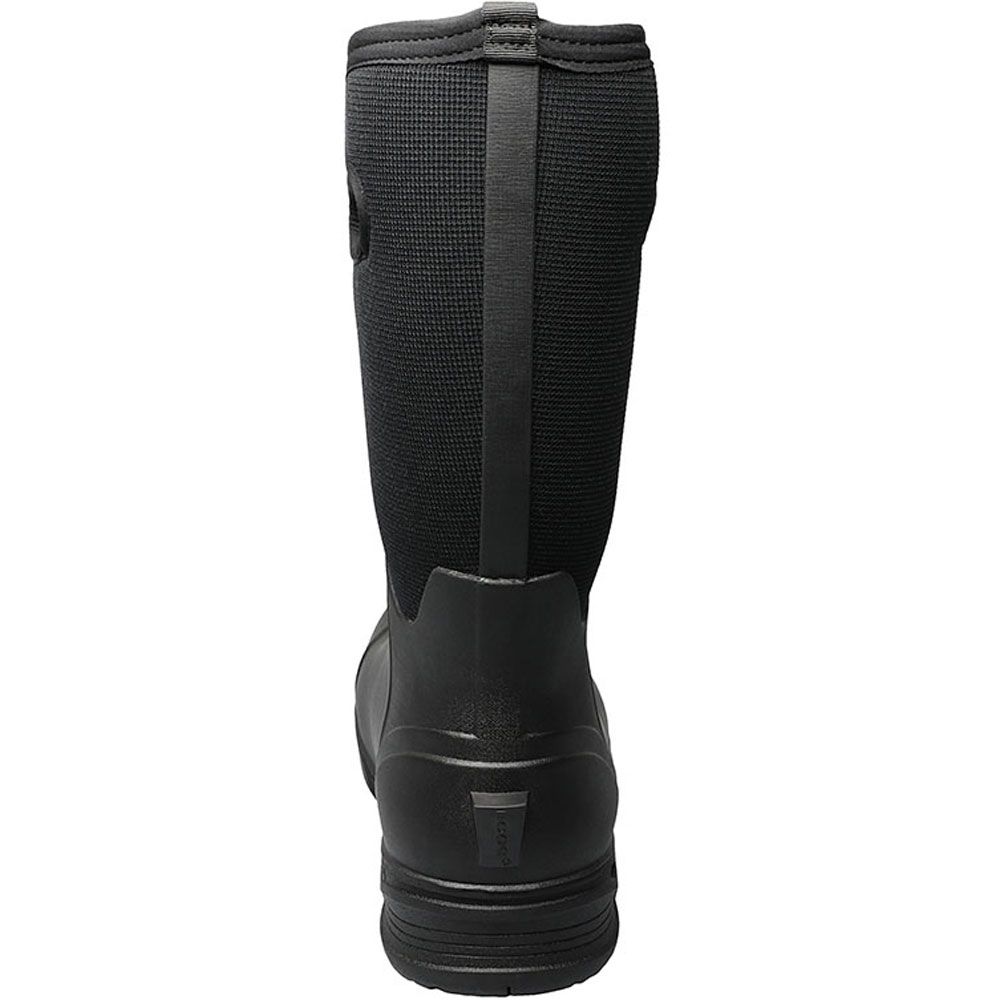 Bogs Bozeman Tall Winter Boots - Mens Black Back View