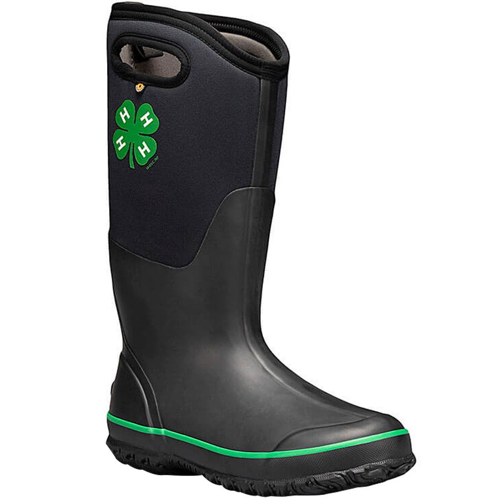 Bogs Classic Tall 4-H Rain Boots - Womens Black